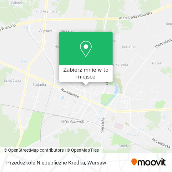 Mapa Przedszkole Niepubliczne Kredka