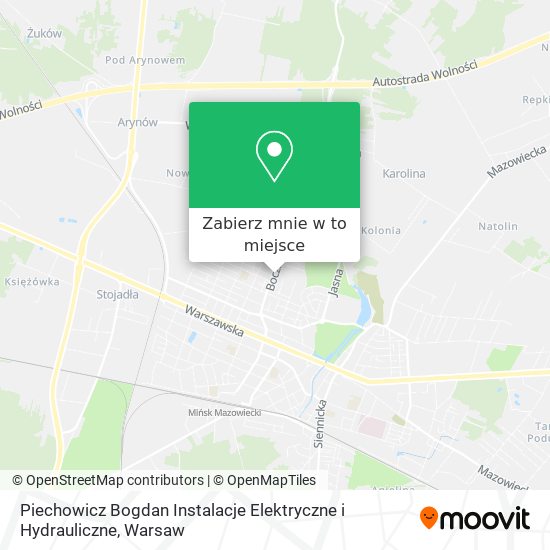 Mapa Piechowicz Bogdan Instalacje Elektryczne i Hydrauliczne