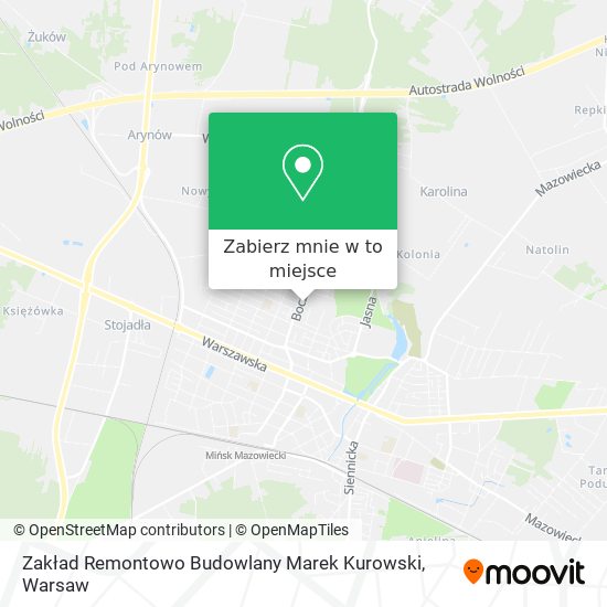 Mapa Zakład Remontowo Budowlany Marek Kurowski