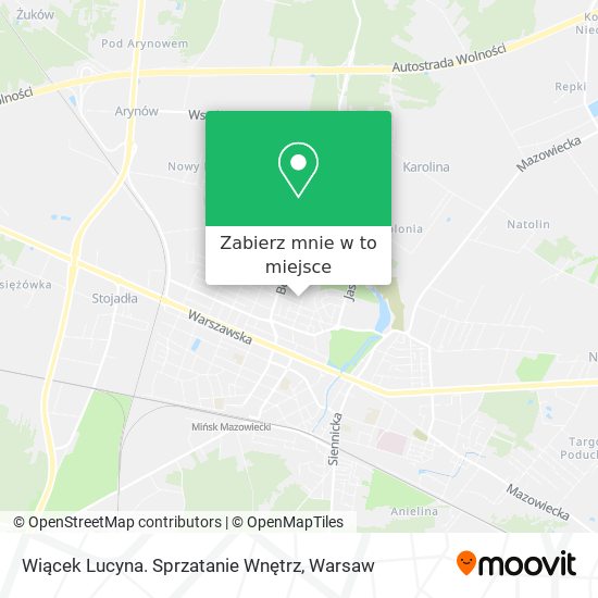 Mapa Wiącek Lucyna. Sprzatanie Wnętrz