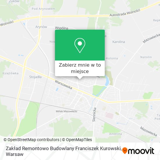 Mapa Zakład Remontowo Budowlany Franciszek Kurowski