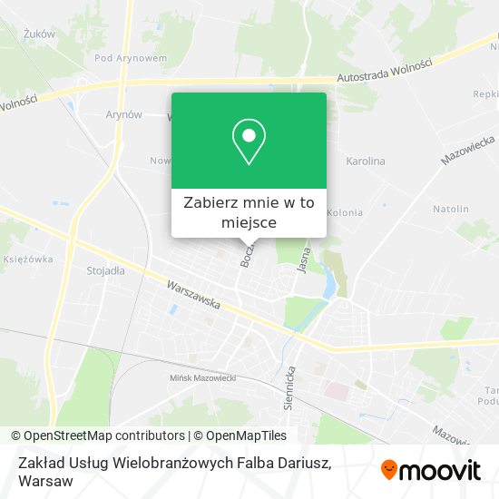 Mapa Zakład Usług Wielobranżowych Falba Dariusz