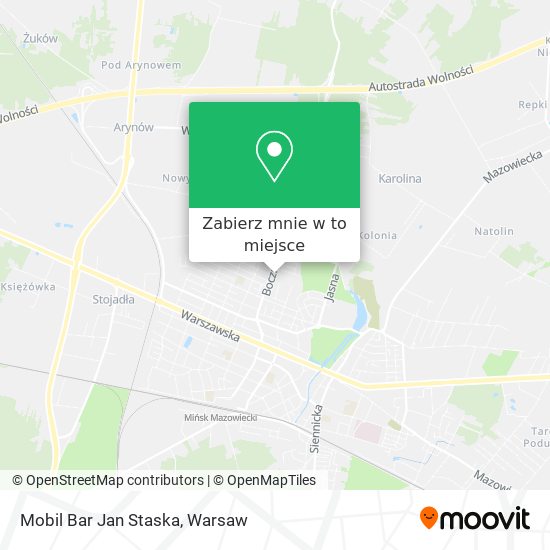 Mapa Mobil Bar Jan Staska