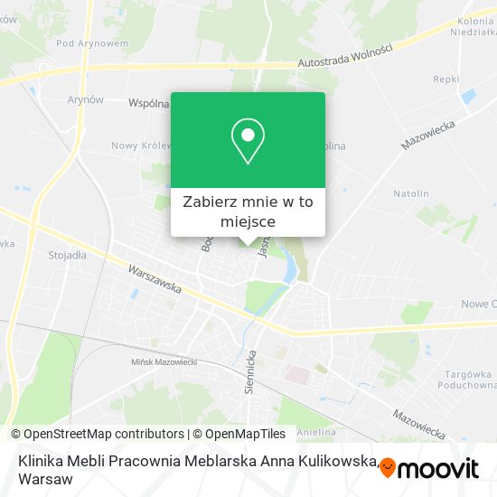 Mapa Klinika Mebli Pracownia Meblarska Anna Kulikowska