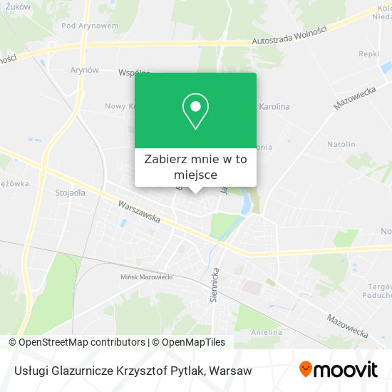 Mapa Usługi Glazurnicze Krzysztof Pytlak