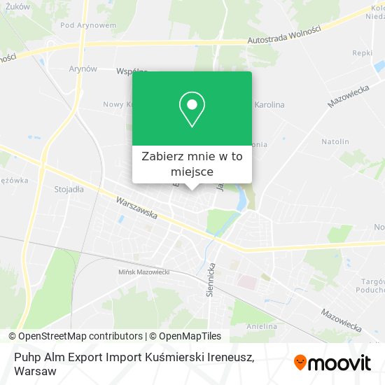 Mapa Puhp Alm Export Import Kuśmierski Ireneusz