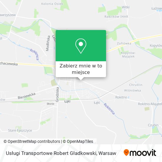 Mapa Usługi Transportowe Robert Gładkowski