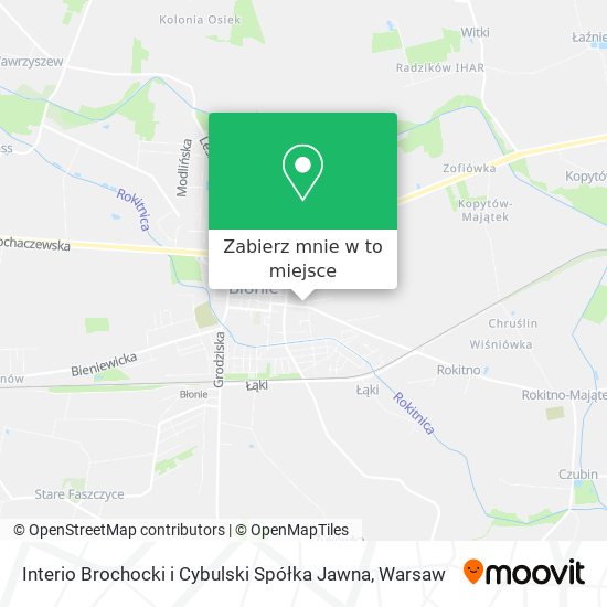 Mapa Interio Brochocki i Cybulski Spółka Jawna