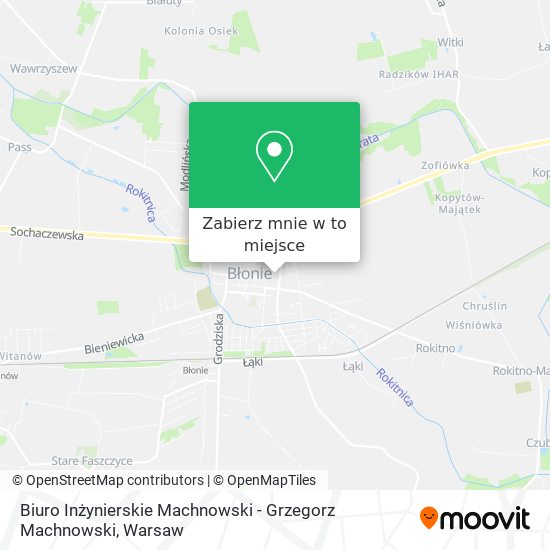 Mapa Biuro Inżynierskie Machnowski - Grzegorz Machnowski