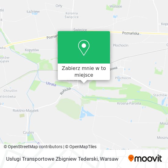 Mapa Usługi Transportowe Zbigniew Tederski