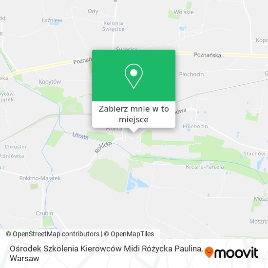 Mapa Ośrodek Szkolenia Kierowców Midi Różycka Paulina