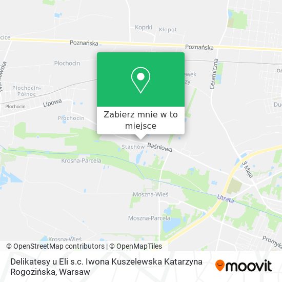 Mapa Delikatesy u Eli s.c. Iwona Kuszelewska Katarzyna Rogozińska