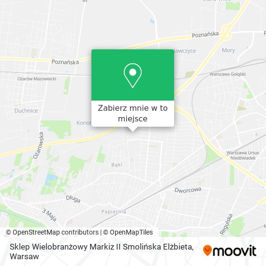 Mapa Sklep Wielobranżowy Markiz II Smolińska Elżbieta