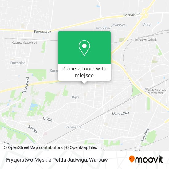 Mapa Fryzjerstwo Męskie Pełda Jadwiga