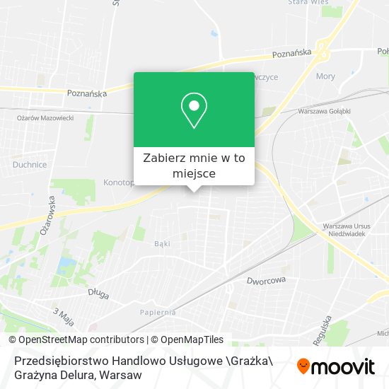 Mapa Przedsiębiorstwo Handlowo Usługowe \Grażka\ Grażyna Delura