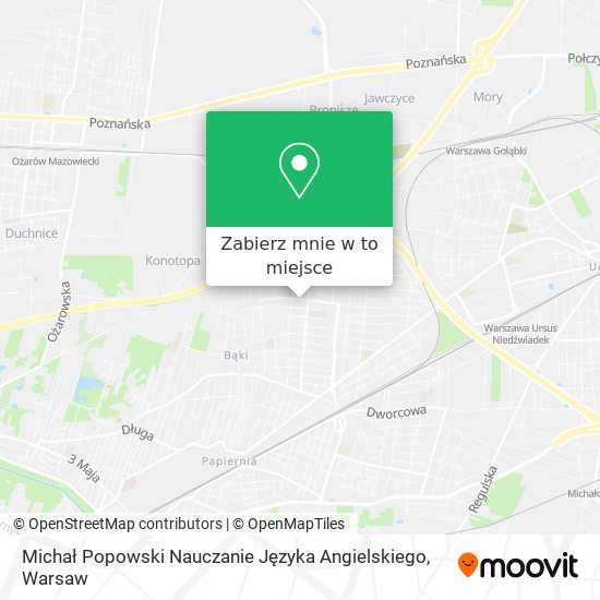 Mapa Michał Popowski Nauczanie Języka Angielskiego