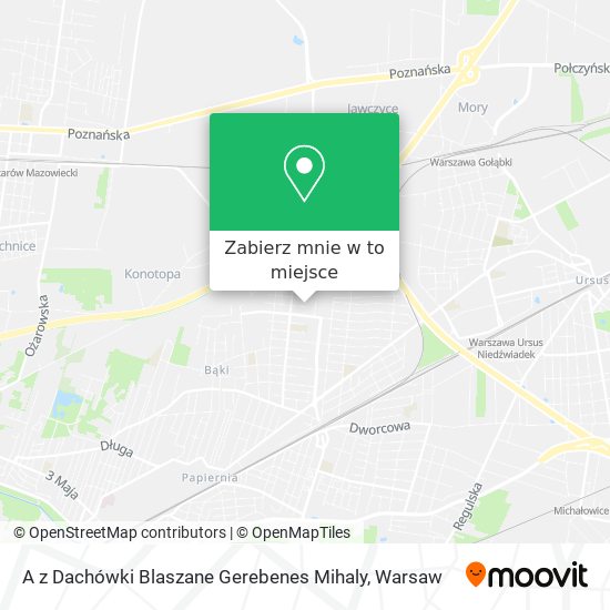 Mapa A z Dachówki Blaszane Gerebenes Mihaly