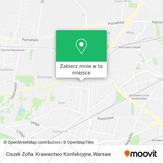 Mapa Ciszek Zofia. Krawiectwo Konfekcyjne