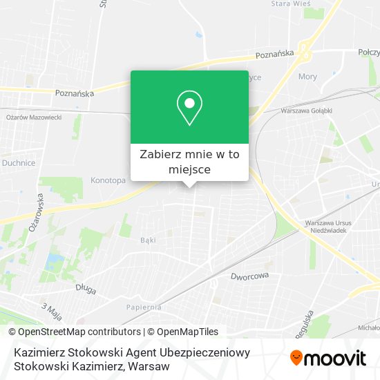 Mapa Kazimierz Stokowski Agent Ubezpieczeniowy Stokowski Kazimierz