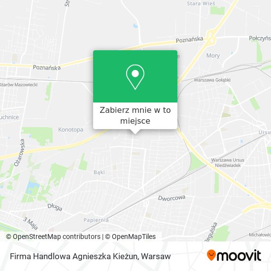 Mapa Firma Handlowa Agnieszka Kieżun