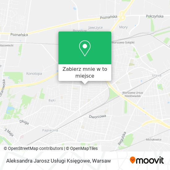 Mapa Aleksandra Jarosz Usługi Księgowe