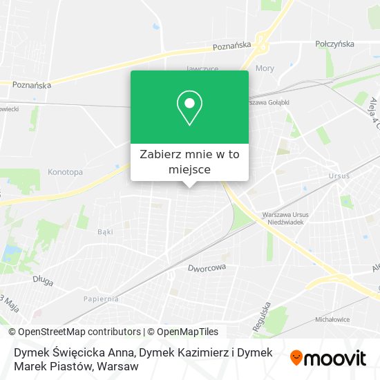 Mapa Dymek Święcicka Anna, Dymek Kazimierz i Dymek Marek Piastów