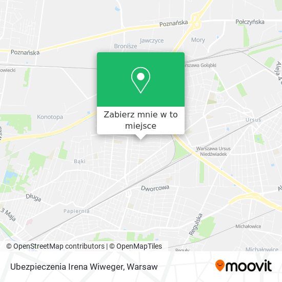 Mapa Ubezpieczenia Irena Wiweger