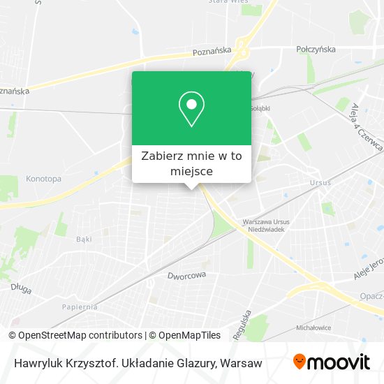 Mapa Hawryluk Krzysztof. Układanie Glazury