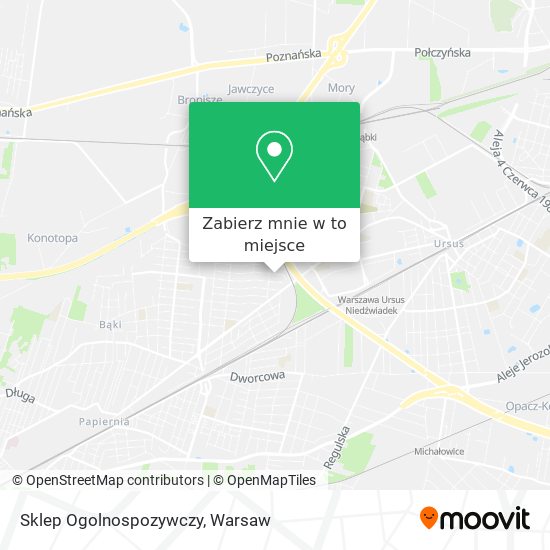 Mapa Sklep Ogolnospozywczy