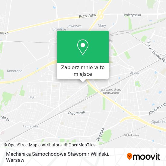 Mapa Mechanika Samochodowa Sławomir Wiliński