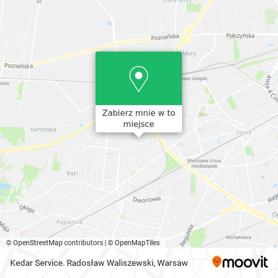 Mapa Kedar Service. Radosław Waliszewski