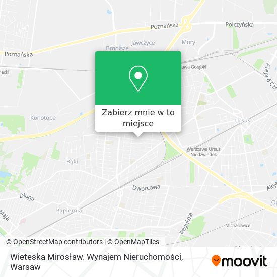 Mapa Wieteska Mirosław. Wynajem Nieruchomości