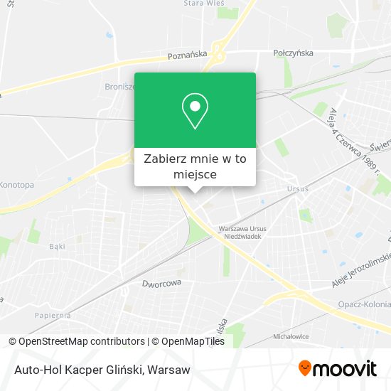 Mapa Auto-Hol Kacper Gliński