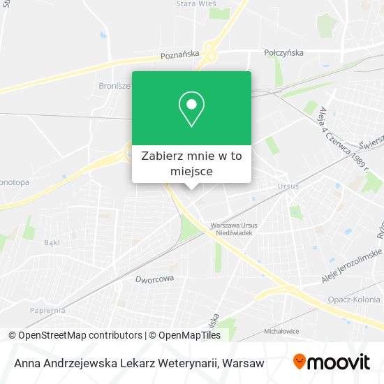 Mapa Anna Andrzejewska Lekarz Weterynarii