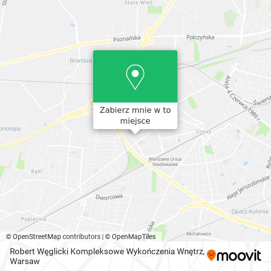 Mapa Robert Węglicki Kompleksowe Wykończenia Wnętrz