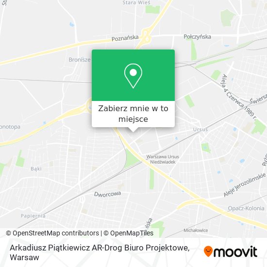 Mapa Arkadiusz Piątkiewicz AR-Drog Biuro Projektowe