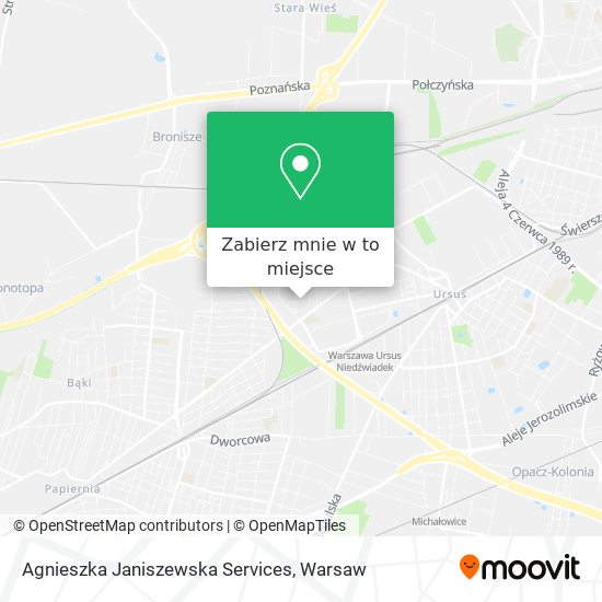 Mapa Agnieszka Janiszewska Services