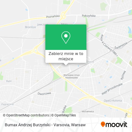 Mapa Bumax Andrzej Burzyński - Varsovia