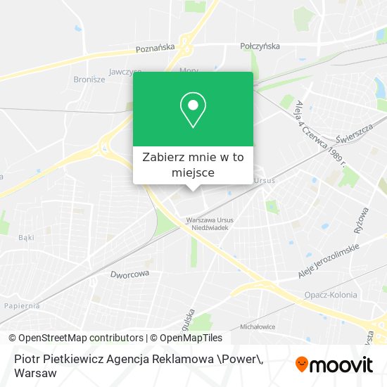 Mapa Piotr Pietkiewicz Agencja Reklamowa \Power\