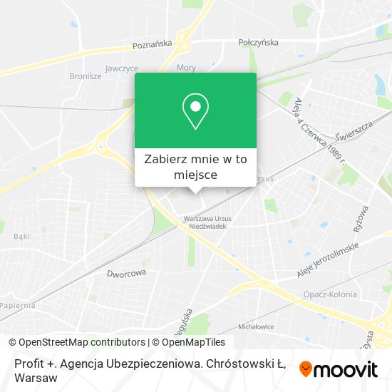 Mapa Profit +. Agencja Ubezpieczeniowa. Chróstowski Ł