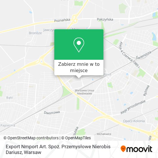 Mapa Export Nmport Art. Spoż. Przemysłowe Nierobis Dariusz