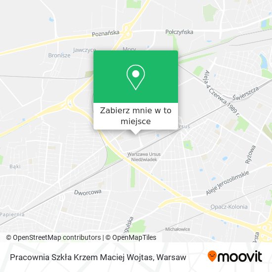 Mapa Pracownia Szkła Krzem Maciej Wojtas