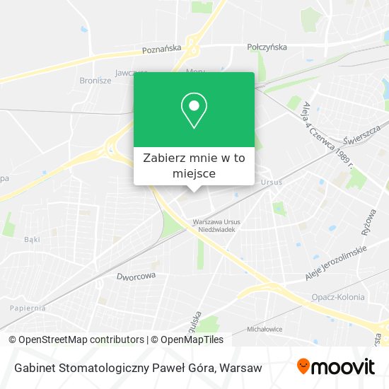 Mapa Gabinet Stomatologiczny Paweł Góra