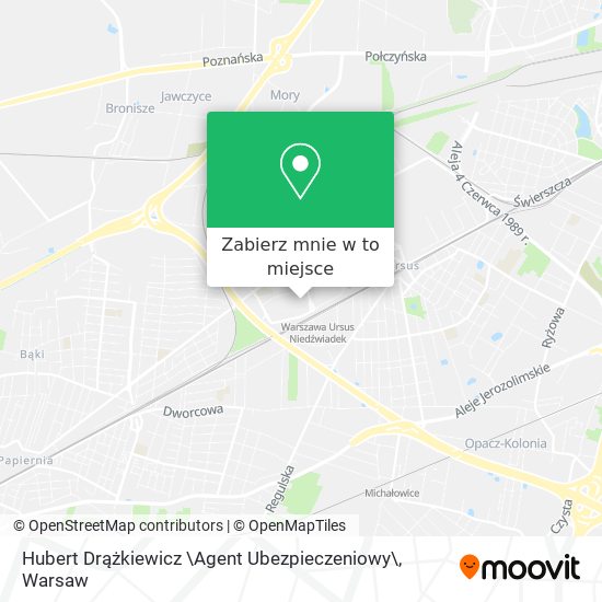 Mapa Hubert Drążkiewicz \Agent Ubezpieczeniowy\