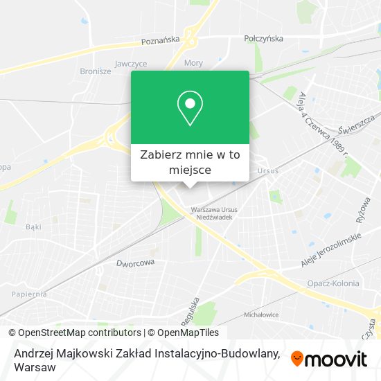 Mapa Andrzej Majkowski Zakład Instalacyjno-Budowlany