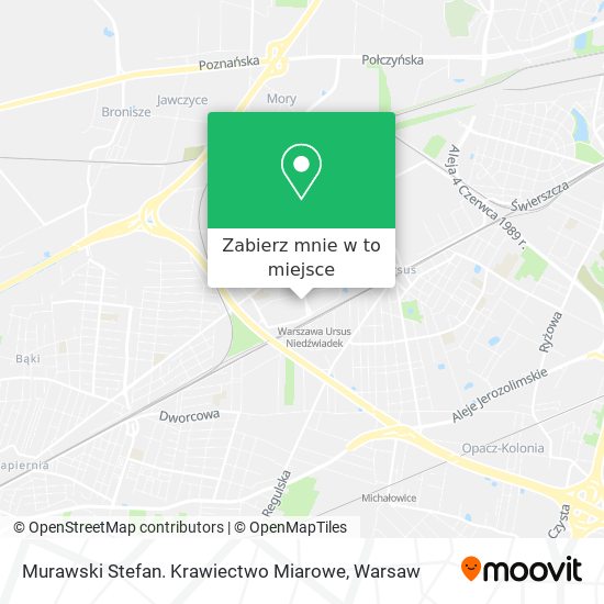 Mapa Murawski Stefan. Krawiectwo Miarowe