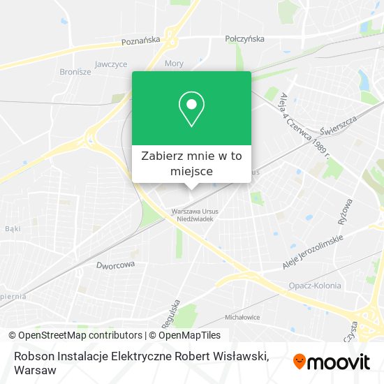 Mapa Robson Instalacje Elektryczne Robert Wisławski