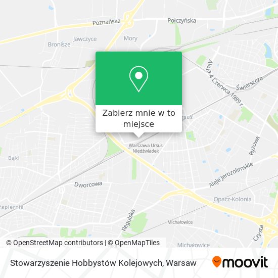 Mapa Stowarzyszenie Hobbystów Kolejowych