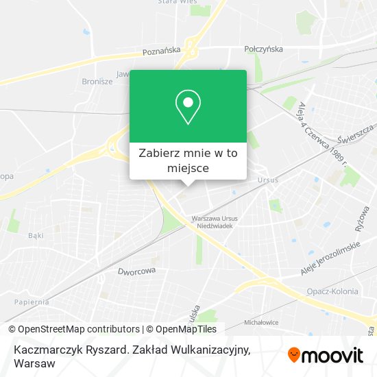 Mapa Kaczmarczyk Ryszard. Zakład Wulkanizacyjny