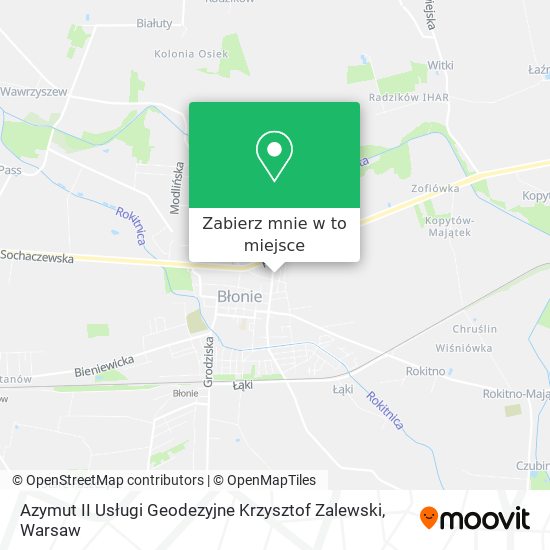 Mapa Azymut II Usługi Geodezyjne Krzysztof Zalewski